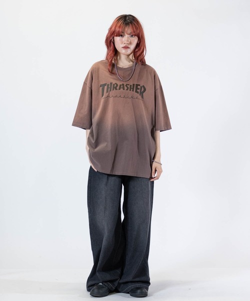 90sオールドスラッシャー Tシャツ フェード感◎ 楽天市場】USA製 80s THRASHER MAG Logo Print S/S Tee 白 L