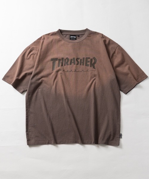 THRASHER(スラッシャー)の「【at】〔THRASHER/スラッシャー〕FADE S/S TEE フェード加工 フロントロゴ ダメージTシャツ(Tシャツ/カットソー・メンズ・ピンク/ブラウン/ブラック/ネイビー・LARGE/MEDIUM)」の10枚目の写真