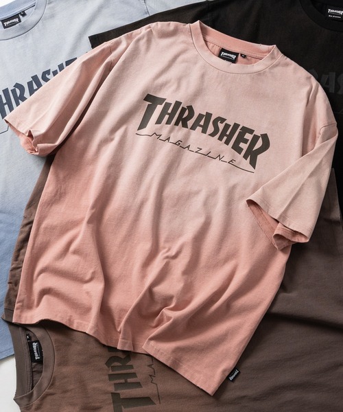 THRASHER(スラッシャー)の「【at】〔THRASHER/スラッシャー〕FADE S/S TEE フェード加工 フロントロゴ ダメージTシャツ(Tシャツ/カットソー・メンズ・ピンク/ブラウン/ブラック/ネイビー・LARGE/MEDIUM)」の19枚目の写真