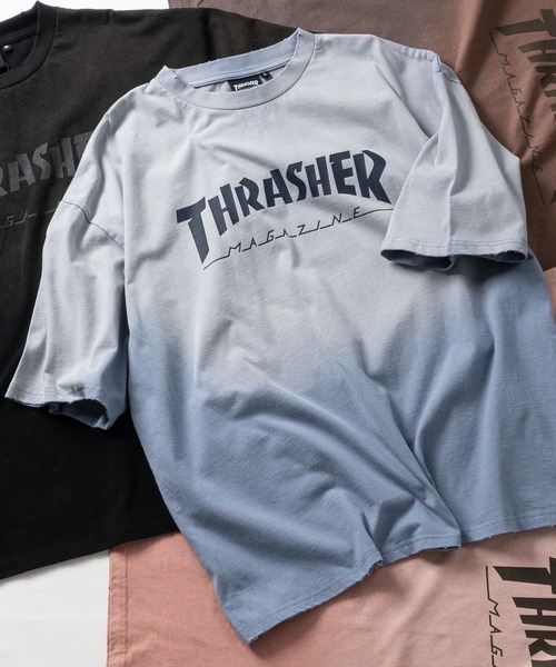 THRASHER(スラッシャー)の「【at】〔THRASHER/スラッシャー〕FADE S/S TEE フェード加工 フロントロゴ ダメージTシャツ(Tシャツ/カットソー・メンズ・ピンク/ブラウン/ブラック/ネイビー・LARGE/MEDIUM)」の20枚目の写真
