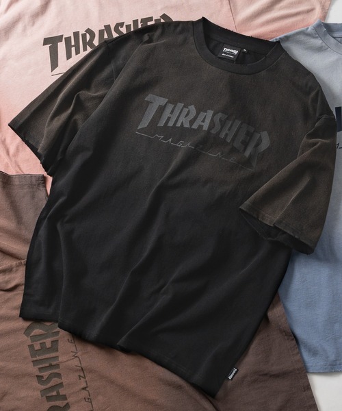 THRASHER(スラッシャー)の「【at】〔THRASHER/スラッシャー〕FADE S/S TEE フェード加工 フロントロゴ ダメージTシャツ(Tシャツ/カットソー・メンズ・ピンク/ブラウン/ブラック/ネイビー・LARGE/MEDIUM)」の22枚目の写真