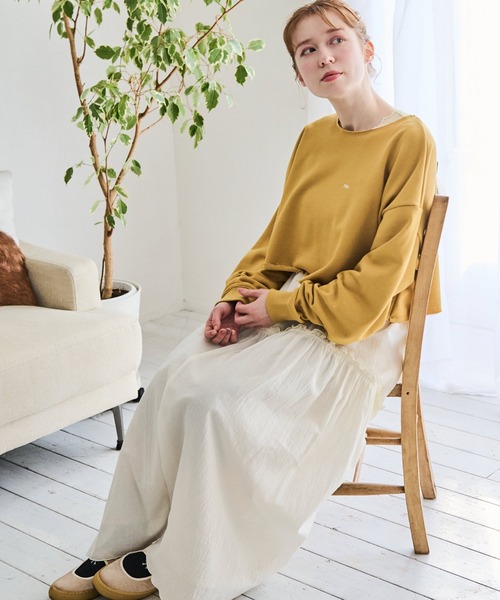 Crisp（クリスプ）の「ミニロゴショートスウェット（スウェット・レディース・ピンク/イエロー・FREE）」の3枚目の写真