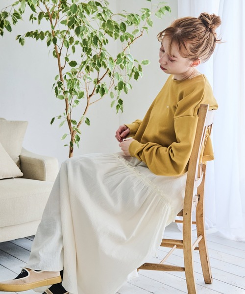 Crisp（クリスプ）の「ミニロゴショートスウェット（スウェット・レディース・ピンク/イエロー・FREE）」の4枚目の写真