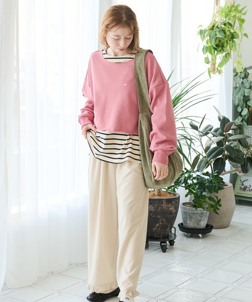 Crisp（クリスプ）の「ミニロゴショートスウェット（スウェット・レディース・ピンク/イエロー・FREE）」の8枚目の写真