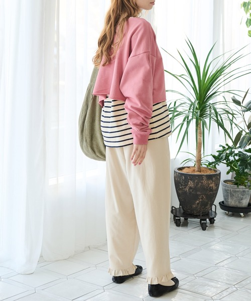 Crisp（クリスプ）の「ミニロゴショートスウェット（スウェット・レディース・ピンク/イエロー・FREE）」の10枚目の写真