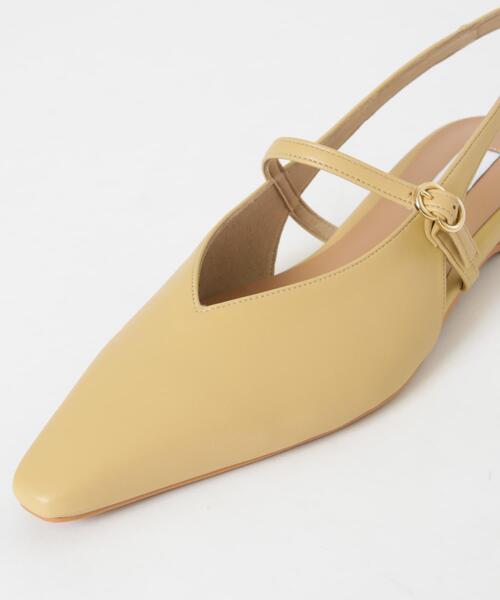 URBAN RESEARCH(アーバンリサーチ)の「『別注』 MILLIWM×URBANR Vカットスリングバッグパンプス(パンプス・レディース・ベージュ/ブラック・36/37/36.5/37.5)」の16枚目の写真