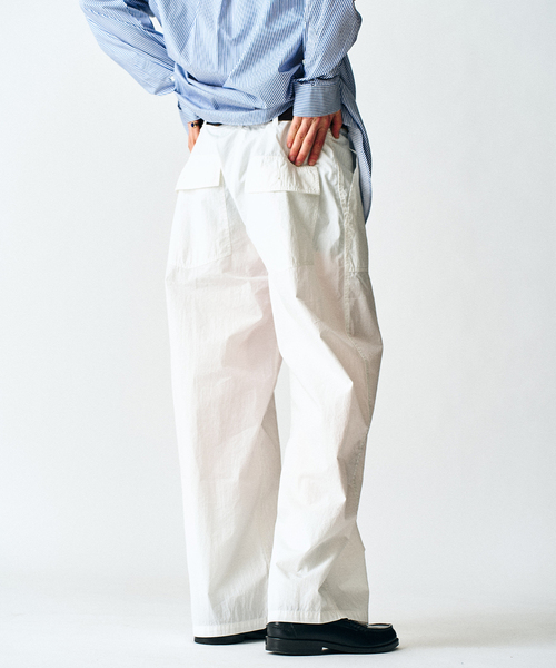 417 EDIFICE(フォーワンセブンエディフィス)の「GM M47 CURVE BAKER PANT / ベイカーパンツ(チノパンツ・メンズ・ホワイト/カーキ・SMALL/MEDIUM/LARGE)」の22枚目の写真