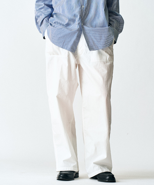 417 EDIFICE(フォーワンセブンエディフィス)の「GM M47 CURVE BAKER PANT / ベイカーパンツ(チノパンツ・メンズ・ホワイト/カーキ・SMALL/MEDIUM/LARGE)」の21枚目の写真
