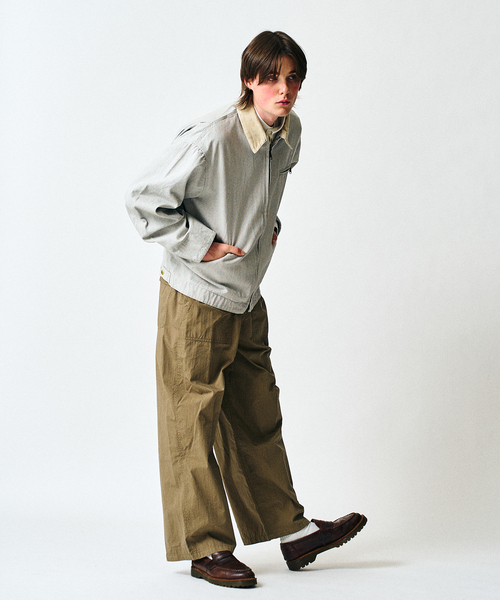 417 EDIFICE(フォーワンセブンエディフィス)の「GM M47 CURVE BAKER PANT / ベイカーパンツ(チノパンツ・メンズ・ホワイト/カーキ・SMALL/MEDIUM/LARGE)」の14枚目の写真