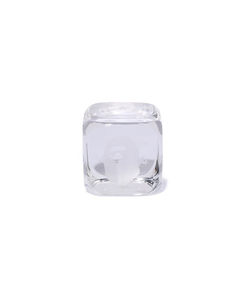 A BATHING APE(アベイシングエイプ)の「APE HEAD CRYSTAL DICE WEIGHT(その他雑貨・メンズ・クリア・FREE)」の2枚目の写真