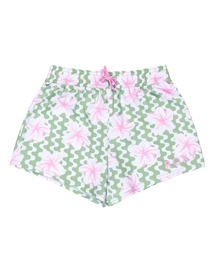 ROXY | PARTY WAVES BOARDSHO /ロキシーキッズウエストゴムハイビスカス柄ボードショーツ（水着）(水着)