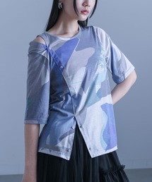 kOhAKU（コハク）の「『アート柄カットソー』（Tシャツ/カットソー）」