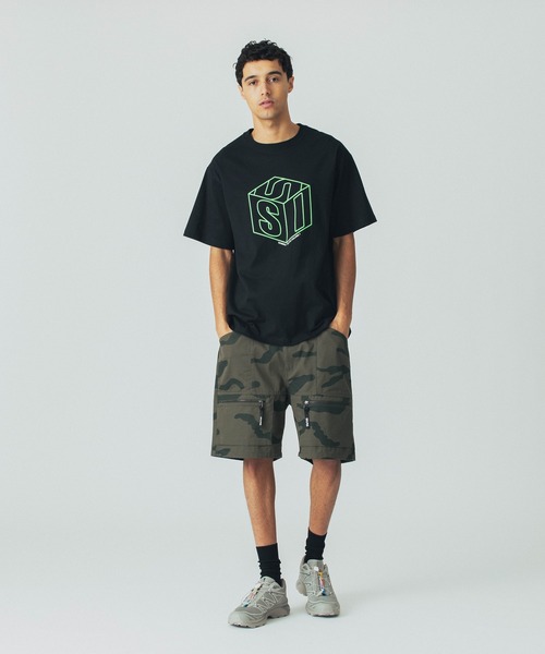 SILAS（サイラス）の「CUBE LOGO S/S TEE（Tシャツ/カットソー・メンズ・ブラック/ホワイト/ライトグリーン・M/L/XL）」の14枚目の写真