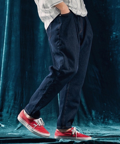 セール】mp13339-Balloon silhouette denim pants デニムパンツ