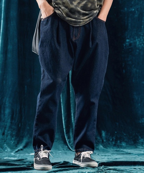 ANGENEHM(アンゲネーム)の「mp13339-Balloon silhouette denim pants デニムパンツ(デニムパンツ・メンズ・インディゴブルー・S/M/L)」の3枚目の写真
