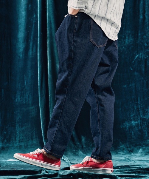 ANGENEHM(アンゲネーム)の「mp13339-Balloon silhouette denim pants デニムパンツ(デニムパンツ・メンズ・インディゴブルー・S/M/L)」の4枚目の写真