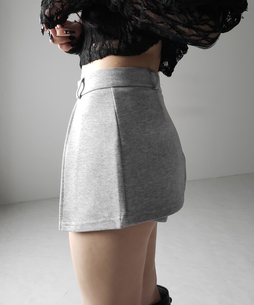 me+em select(ミームセレクト)の「【 2color 】レイヤードマイクロミニスカパン / layered micro mini skirt pants(スカート・レディース・グレー/ブラック・MEDIUM/SMALL/LARGE)」の18枚目の写真