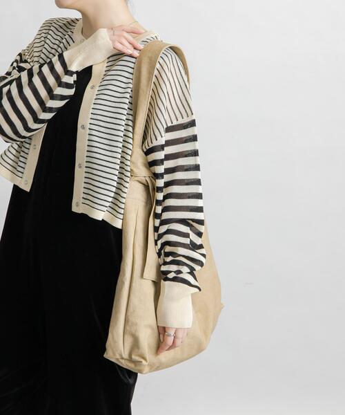 KBF(ケイビーエフ)の「キャンバスデザインBAG(ショルダーバッグ・レディース・グレー系その他/ベージュ・ONE)」の10枚目の写真