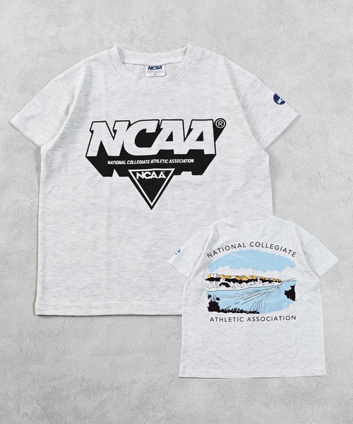 NCAA（エヌシーエーエー）の「【NCAA】別注ロゴTee /KIDS(80～120cm)（Tシャツ/カットソー・キッズ・ホワイト/キナリ・120/110/100/90/80）」の9枚目の写真
