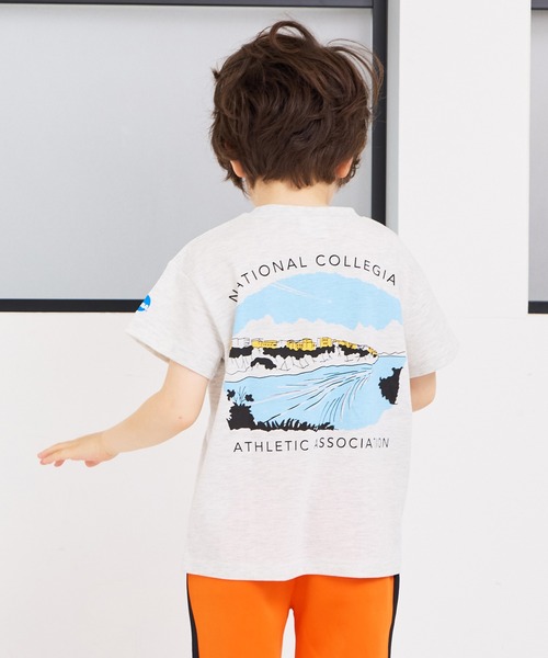 NCAA（エヌシーエーエー）の「【NCAA】別注ロゴTee /KIDS(80～120cm)（Tシャツ/カットソー・キッズ・ホワイト/キナリ・120/110/100/90/80）」の5枚目の写真
