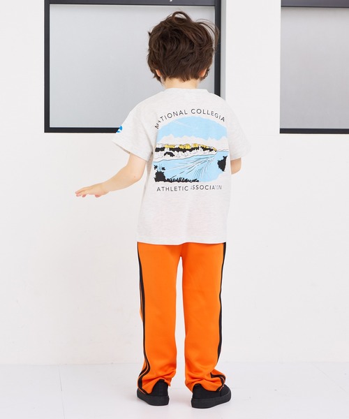 NCAA（エヌシーエーエー）の「【NCAA】別注ロゴTee /KIDS(80～120cm)（Tシャツ/カットソー・キッズ・ホワイト/キナリ・120/110/100/90/80）」の4枚目の写真