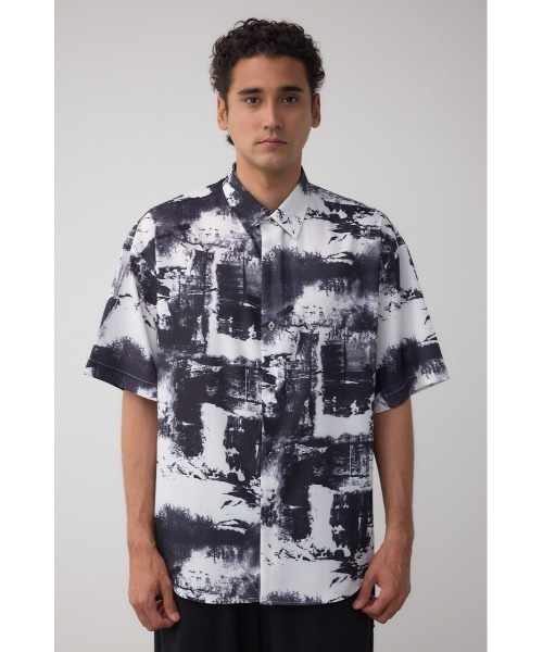 AZUL by moussy（アズールバイマウジー）の「ジョーゼットバリアスシャツ（シャツ/ブラウス・メンズ・ブラック系その他/ホワイト系その他/グレー系その他・MEDIUM/LARGE）」の7枚目の写真