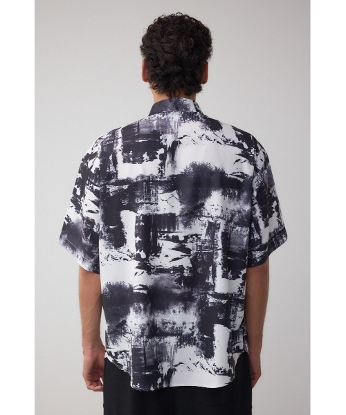 AZUL by moussy（アズールバイマウジー）の「ジョーゼットバリアスシャツ（シャツ/ブラウス・メンズ・ブラック系その他/ホワイト系その他/グレー系その他・MEDIUM/LARGE）」の9枚目の写真