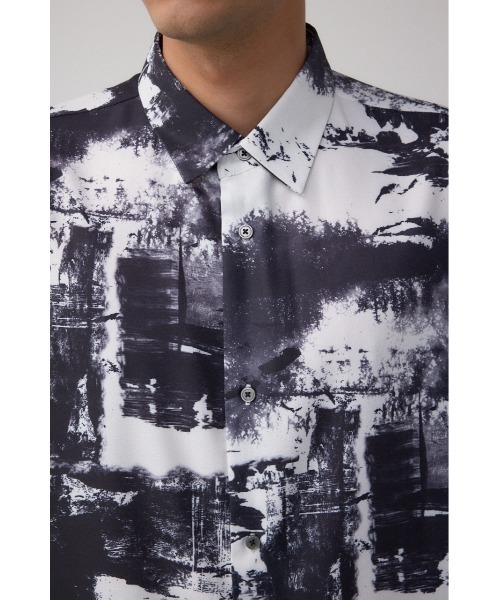 AZUL by moussy（アズールバイマウジー）の「ジョーゼットバリアスシャツ（シャツ/ブラウス・メンズ・ブラック系その他/ホワイト系その他/グレー系その他・MEDIUM/LARGE）」の10枚目の写真