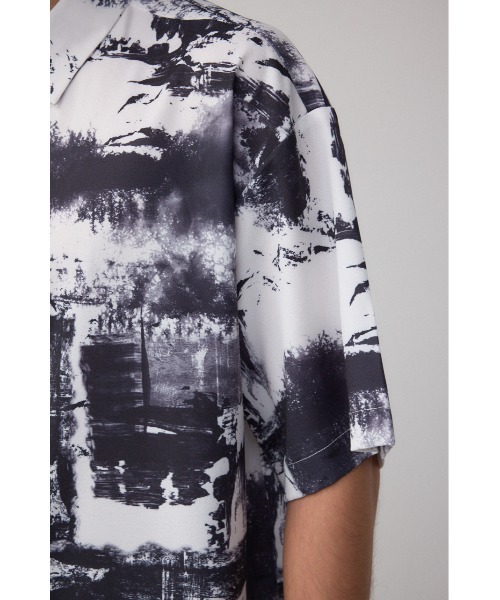 AZUL by moussy（アズールバイマウジー）の「ジョーゼットバリアスシャツ（シャツ/ブラウス・メンズ・ブラック系その他/ホワイト系その他/グレー系その他・MEDIUM/LARGE）」の11枚目の写真