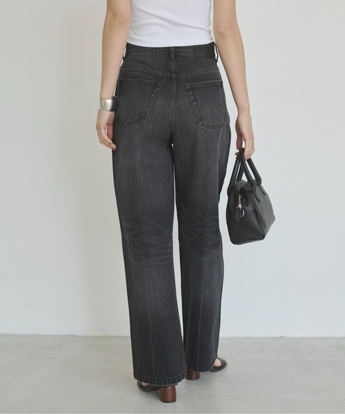 ANGIE（アンジー）の「ハイウエスト ワイド ストレート デニム  パンツ《詳細動画あり》（デニムパンツ・レディース・ライトベージュ/ブラック系その他/ブルー/ネイビー・SMALL/MEDIUM/LARGE）」の21枚目の写真