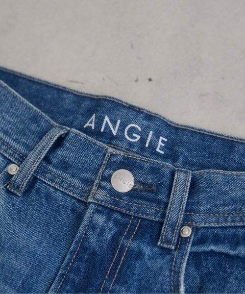 ANGIE（アンジー）の「ハイウエスト ワイド ストレート デニム  パンツ《詳細動画あり》（デニムパンツ・レディース・ライトベージュ/ブラック系その他/ブルー/ネイビー・SMALL/MEDIUM/LARGE）」の8枚目の写真