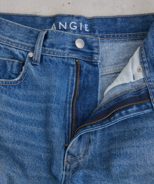 ANGIE（アンジー）の「ハイウエスト ワイド ストレート デニム  パンツ《詳細動画あり》（デニムパンツ・レディース・ライトベージュ/ブラック系その他/ブルー/ネイビー・SMALL/MEDIUM/LARGE）」の10枚目の写真