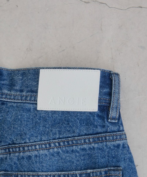 ANGIE（アンジー）の「ハイウエスト ワイド ストレート デニム  パンツ《詳細動画あり》（デニムパンツ・レディース・ライトベージュ/ブラック系その他/ブルー/ネイビー・SMALL/MEDIUM/LARGE）」の11枚目の写真