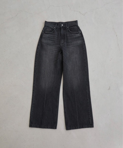 ANGIE（アンジー）の「ハイウエスト ワイド ストレート デニム  パンツ《詳細動画あり》（デニムパンツ・レディース・ライトベージュ/ブラック系その他/ブルー/ネイビー・SMALL/MEDIUM/LARGE）」の12枚目の写真