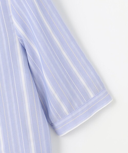 J.PRESS Ladies（J.プレス レディス）の「【洗える】SHEERストライプ クルーネック ブラウス（シャツ/ブラウス・レディース・ホワイト系1/サックスブルー系1・XS）」の13枚目の写真