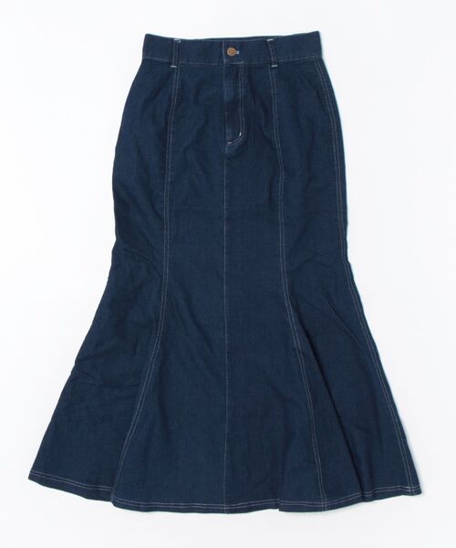 apres jour（アプレジュール）の「デニムマーメイドスカート（スカート・レディース・ブラック/インディゴブルー・SMALL/LARGE/MEDIUM）」の20枚目の写真