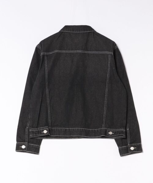 CERCA(チェルカ)の「【NOWLE】ヴィンテージ ウォッシュ デニム ショート ジャケット(デニムジャケット・メンズ・ブラック・LARGE/X-LARGE/MEDIUM)」の2枚目の写真