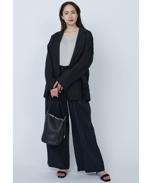 1er Arrondissement(プルミエアロンディスモン)の「ウォッシュリネンイージーパンツ(その他パンツ・レディース・ブラック系その他3/モカ・36/38)」の11枚目の写真