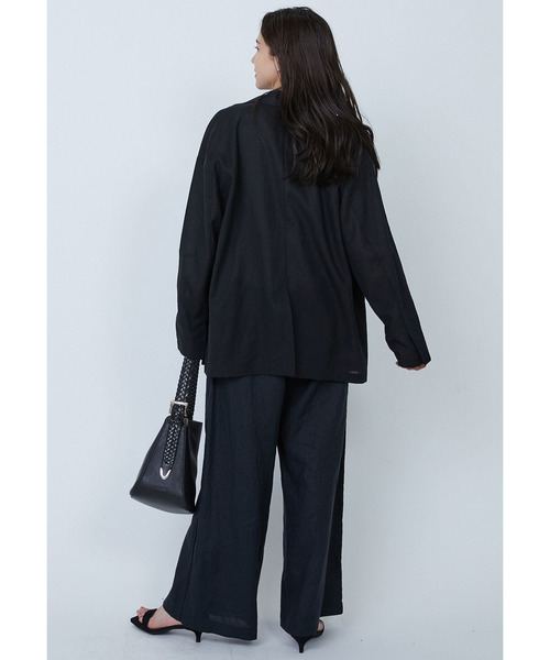 1er Arrondissement(プルミエアロンディスモン)の「ウォッシュリネンイージーパンツ(その他パンツ・レディース・ブラック系その他3/モカ・36/38)」の10枚目の写真