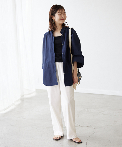 SLOBE IENA（スローブイエナ）の「《追加》リネンレーヨンイージーパンツ（その他パンツ・レディース・ブラック/ホワイト/イエロー・36/38/40）」の8枚目の写真