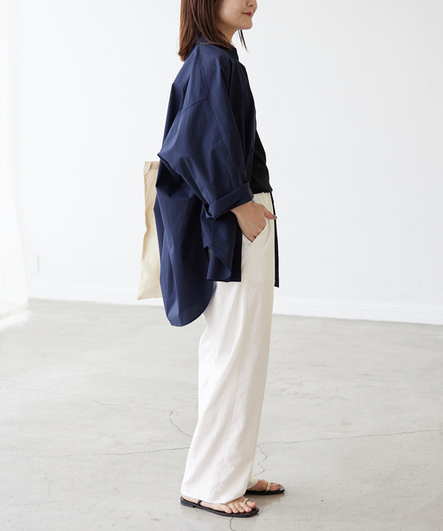 SLOBE IENA（スローブイエナ）の「《追加》リネンレーヨンイージーパンツ（その他パンツ・レディース・ブラック/ホワイト/イエロー・36/38/40）」の9枚目の写真