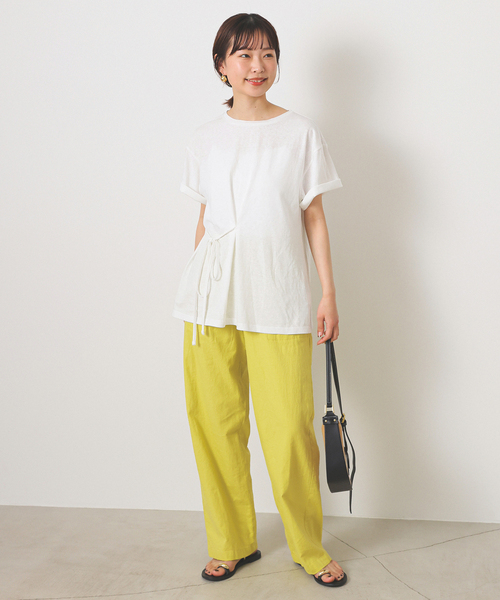 SLOBE IENA（スローブイエナ）の「《追加》リネンレーヨンイージーパンツ（その他パンツ・レディース・ブラック/ホワイト/イエロー・36/38/40）」の15枚目の写真