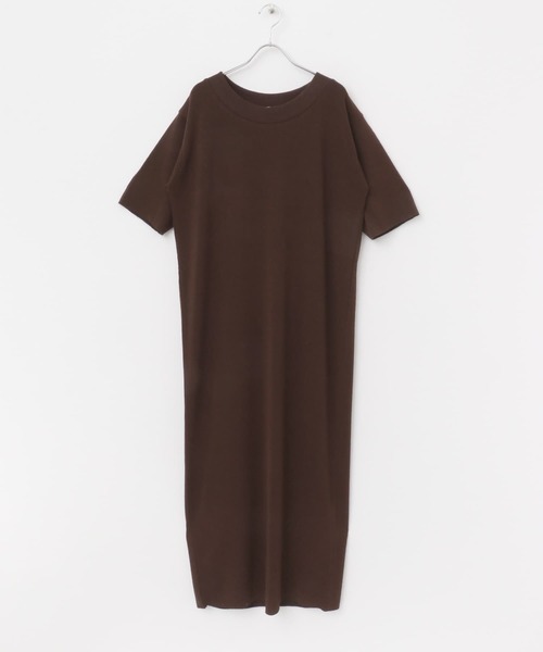 ITEMS URBANRESEARCH（アイテムズ アーバンリサーチ）の「セルフカットTシャツワンピース（ワンピース・レディース・ブラウン/グリーン/ホワイト系その他・FREE）」の22枚目の写真