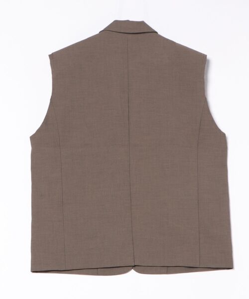 anuke／Cutoff Over Vest 36サイズ　ブラウン anuke（アンヌーク）の「anuke Cutoff Over Vest（ベスト）」 - WEAR