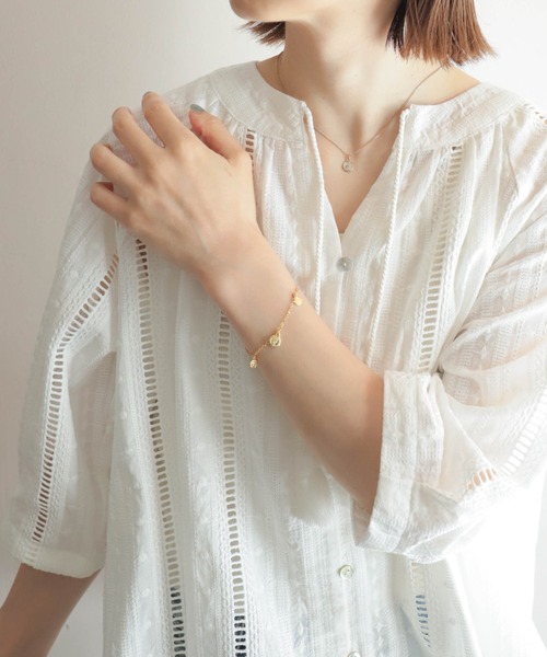 rapiecage（ラピエサージュ）の「トリプルタイニーコインブレスレット（ブレスレット・レディース・ゴールド・FREE）」の9枚目の写真