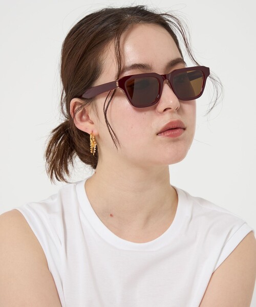 A.D.S.R.（エーディーエスアール）の「＜A.D.S.R.＞RIVERA サングラス（サングラス・レディース・ワインレッド/ブラック・FREE）」の5枚目の写真