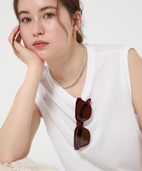 A.D.S.R.（エーディーエスアール）の「＜A.D.S.R.＞RIVERA サングラス（サングラス・レディース・ワインレッド/ブラック・FREE）」の7枚目の写真