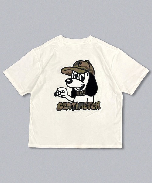 centimeter(センチメーター)の「Camo CMT ruler tee(Tシャツ/カットソー・メンズ・ホワイト/ブラック/杢グレー・MEDIUM/LARGE/X-LARGE)」の1枚目の写真