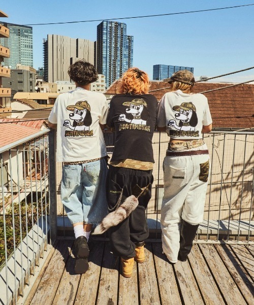 centimeter(センチメーター)の「Camo CMT ruler tee(Tシャツ/カットソー・メンズ・ホワイト/ブラック/杢グレー・MEDIUM/LARGE/X-LARGE)」の4枚目の写真