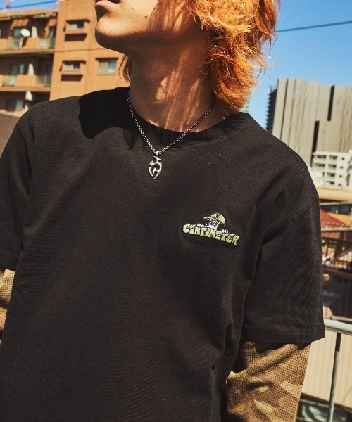 centimeter(センチメーター)の「Camo CMT ruler tee(Tシャツ/カットソー・メンズ・ホワイト/ブラック/杢グレー・MEDIUM/LARGE/X-LARGE)」の7枚目の写真